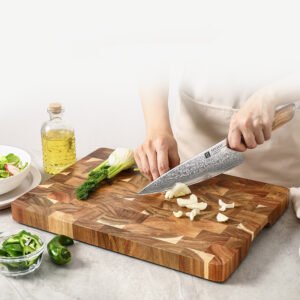 Acacia Wood Cutting Board – Solid Wood, Knife-Friendly Surface & Minimalist Design | Durable Kitchen Essential