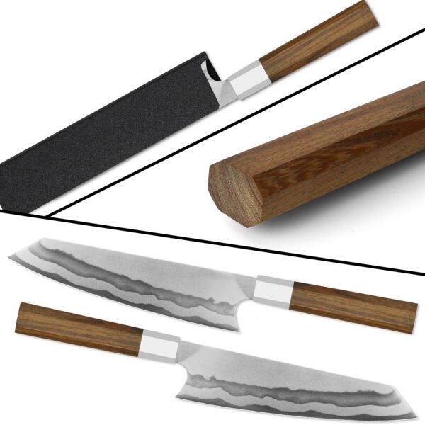 8-inch Kiritsuke Chef Knife – German 440C Steel, Honbazuke Edge & Ergonomic Grip | Samurai-Sharp Precision - Image 6