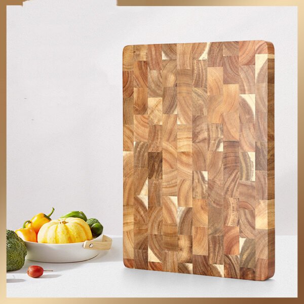 Acacia Wood Cutting Board – Solid Wood, Knife-Friendly Surface & Minimalist Design | Durable Kitchen Essential - Image 2